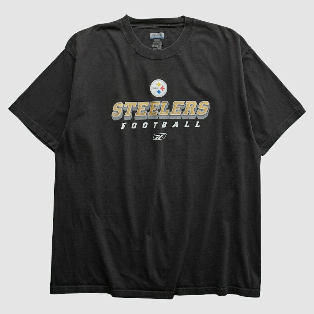 Pittsburgh Steelers Reebok 2000s T-shirt Black Vintage | Fanatics