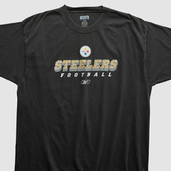 Pittsburgh Steelers Reebok 2000s T-shirt Black Vintage | Fanatics