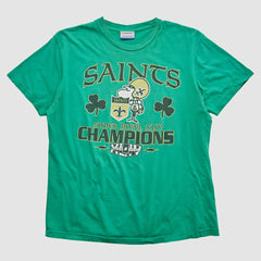 New Orleans Saints Reebok 2010 T-shirt Green Vintage | Fanatics