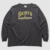 New Orleans Saints NFL 2000s Long Sleeve T-shirt Charcoal Vintage | Fanatics