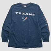 Houston Texans NFL 2000s Long Sleeve T-shirt Navy Vintage | Fanatics