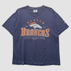 Denver Broncos Lee Apparel 90s T-shirt Navy Vintage | Fanatics