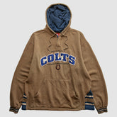 Indianapolis Colts NFL 2000s Hooded Pullover Sweatshirt Tan Vintage | Fanatics