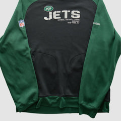 New York Jets Reebok 2010s Hooded Pullover Sweatshirt Black Vintage | Fanatics