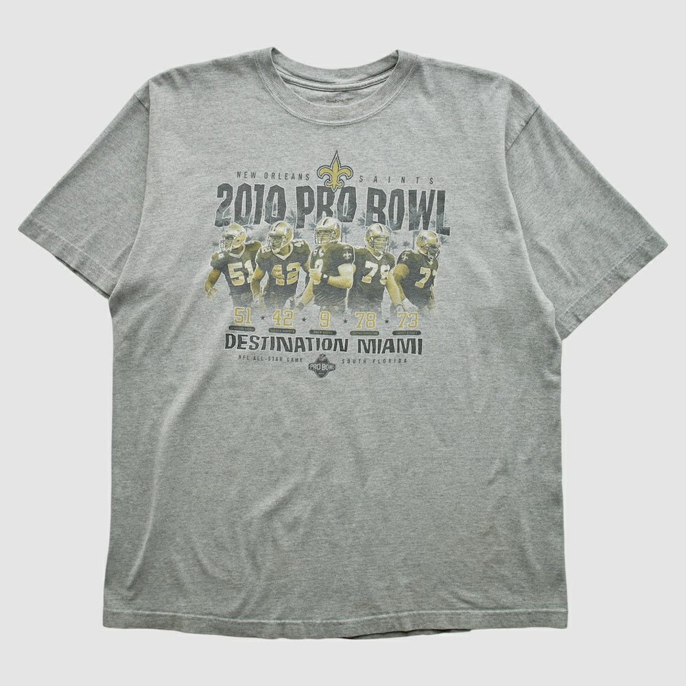 New Orleans Saints Reebok 2010 T-shirt Heather Gray Vintage | Fanatics