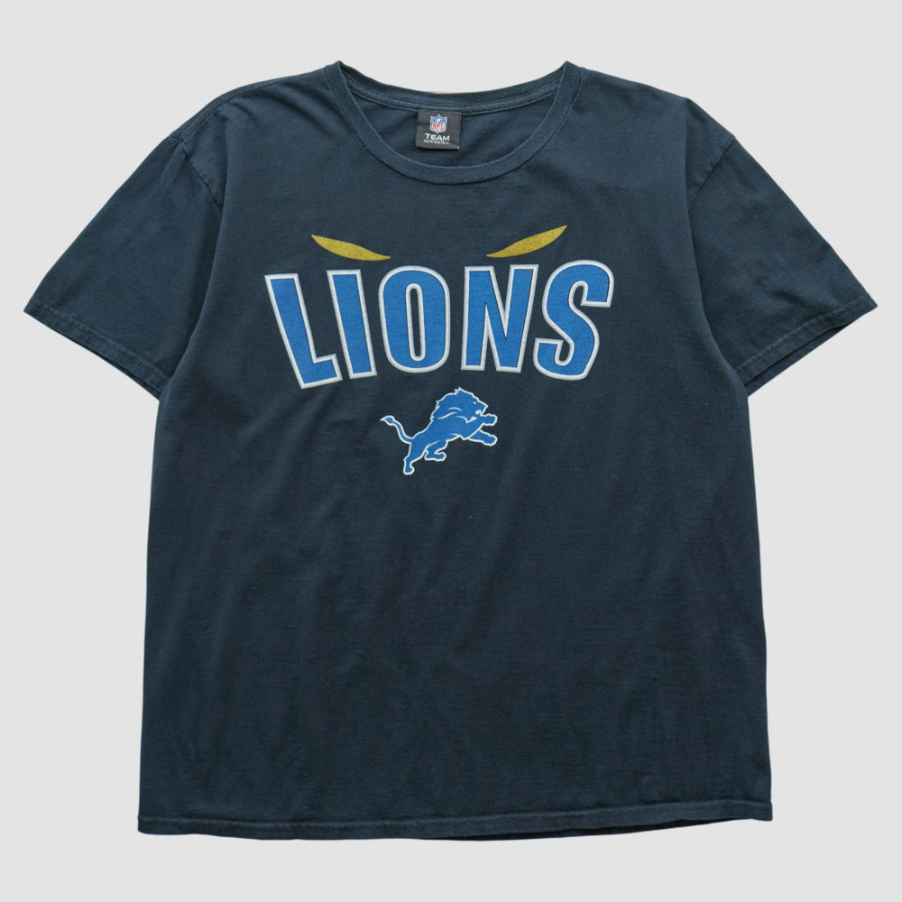 Detroit Lions NFL 2010s T-shirt Navy Vintage | Fanatics