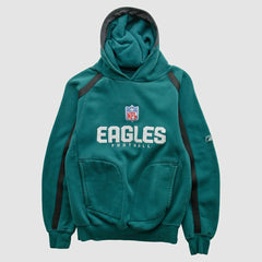 Philadelphia Eagles Reebok 2000s Hooded Pullover Sweatshirt Teal Vintage | Fanatics