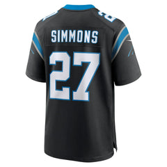 Isaiah Simmons Carolina Panthers Team Game Jersey Black | Nike for Sale