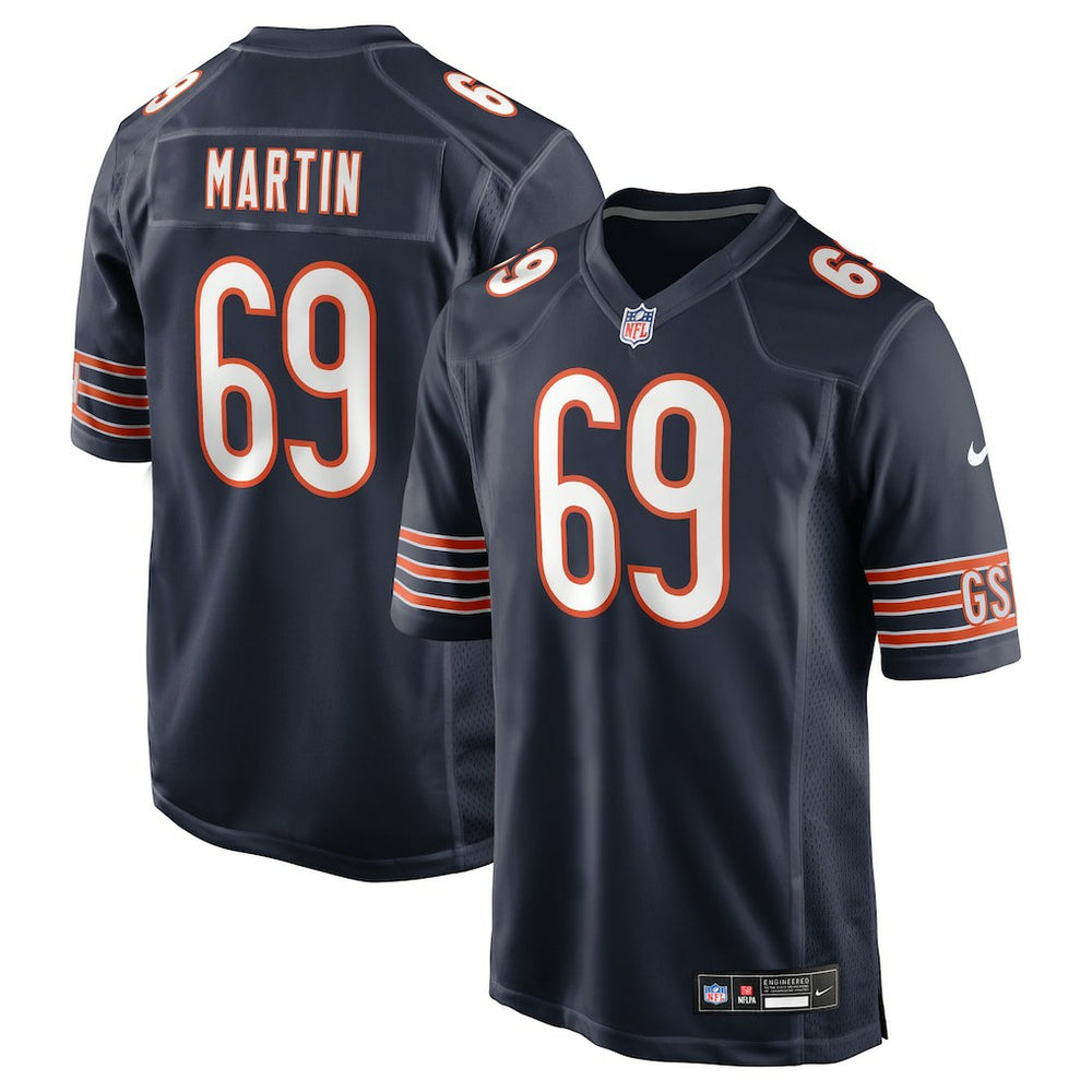 Jeremiah Martin Chicago Bears Team Game Jersey Navy | Nike for Sale