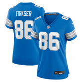 Anthony Firkser Detroit Lions Women's Team Game Jersey Blue | Nike for Sale