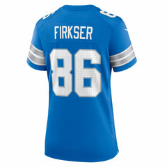 Anthony Firkser Detroit Lions Women's Team Game Jersey Blue | Nike for Sale