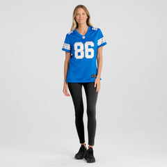 Anthony Firkser Detroit Lions Women's Team Game Jersey Blue | Nike for Sale