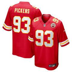 Zacch Pickens Kansas City Chiefs Team Game Jersey Red | Nike for Sale