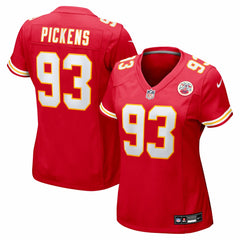 Zacch Pickens Kansas City Chiefs Women's Team Game Jersey Red | Nike for Sale