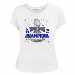 Los Angeles Dodgers Tiny Turnip Women's 2025 World Series Champions Parade T-Shirt - MLB