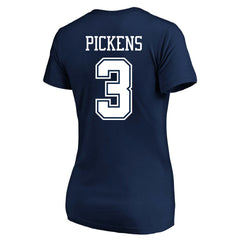 George Pickens Dallas Cowboys Women's Plus Size Name & Number V-Neck T-Shirt Navy | Fanatics