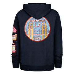Stoney Clover Lane x '47 Women's Super Bowl LX Patches Foundation Hoodie Black | 47 brand