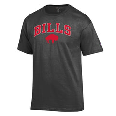 Buffalo Bills Champion Arch Over Logo T-Shirt Heather Charcoal | NFL