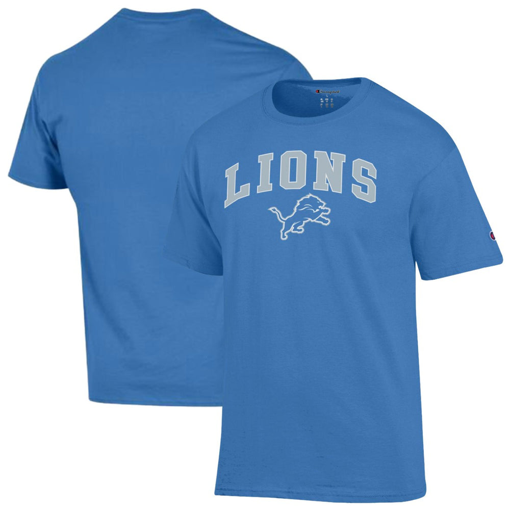 Detroit Lions Champion Arch Over Logo T-Shirt Blue | NFL