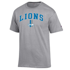 Detroit Lions Champion Arch Over Logo T-Shirt Gray | NFL