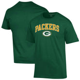 Green Bay Packers Champion Arch Over Logo T-Shirt Green | NFL