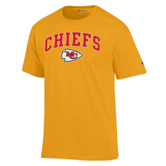 Kansas City Chiefs Champion Arch Over Logo T-Shirt Gold | NFL