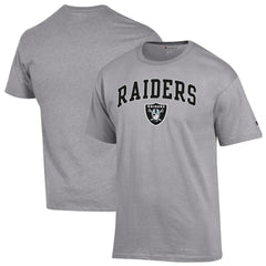 Las Vegas Raiders Champion Arch Over Logo T-Shirt Gray | NFL