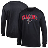 Atlanta Falcons Champion Arch Over Logo Long Sleeve T-Shirt Black | NFL