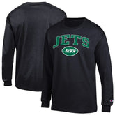 New York Jets Champion Arch Over Logo Long Sleeve T-Shirt Black | NFL