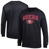 San Francisco 49ers Champion Arch Over Logo Long Sleeve T-Shirt Black | NFL