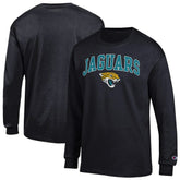 Jacksonville Jaguars Champion Arch Over Logo Long Sleeve T-Shirt Black | NFL