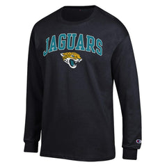 Jacksonville Jaguars Champion Arch Over Logo Long Sleeve T-Shirt Black | NFL