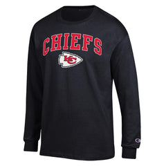 Kansas City Chiefs Champion Arch Over Logo Long Sleeve T-Shirt Black | NFL