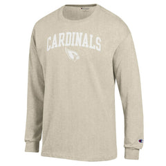 Arizona Cardinals Champion White Ink Jersey Long Sleeve T-Shirt Oatmeal | NFL