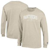 Carolina Panthers Champion White Ink Jersey Long Sleeve T-Shirt Oatmeal | NFL