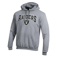 Las Vegas Raiders Champion Powerblend Arch over Logo Hoodie Gray | NFL