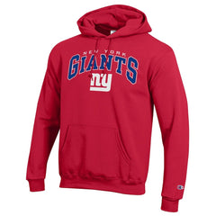 New York Giants Champion Powerblend Arch over Logo Hoodie Red | NFL