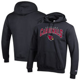 Arizona Cardinals Champion Powerblend Arch over Logo Hoodie Black | NFL