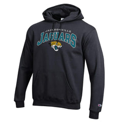 Jacksonville Jaguars Champion Powerblend Arch over Logo Hoodie Black | NFL