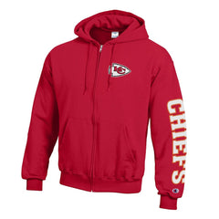 Kansas City Chiefs Champion Powerblend Fleece Full-Zip Hoodie Red | NFL