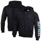 Carolina Panthers Champion Powerblend Fleece Full-Zip Hoodie Black | NFL