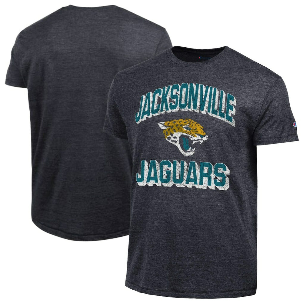 Jacksonville Jaguars Champion Ultimate Tri-Blend T-Shirt Heather Black | NFL