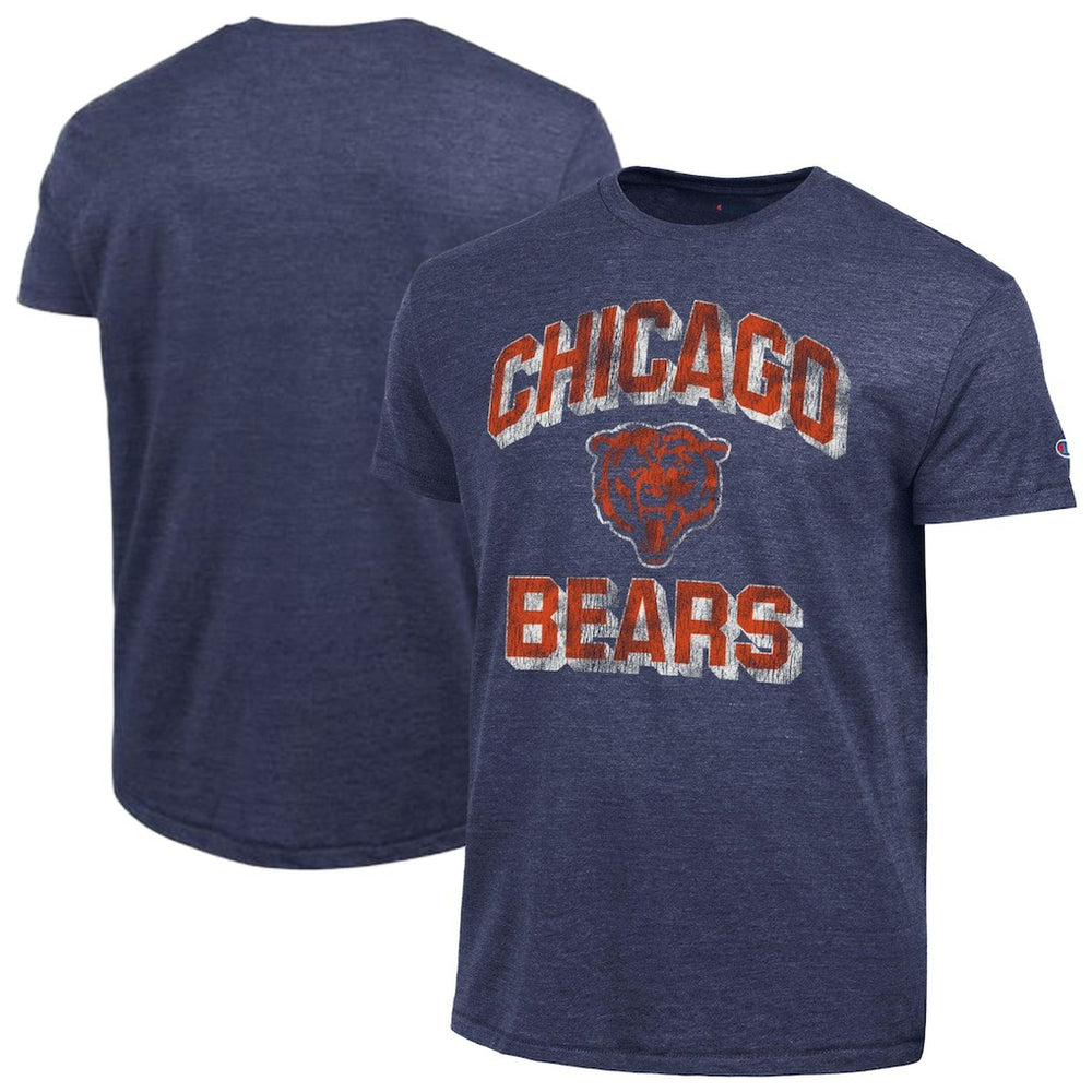 Chicago Bears Champion Ultimate Tri-Blend T-Shirt Heather Navy | NFL