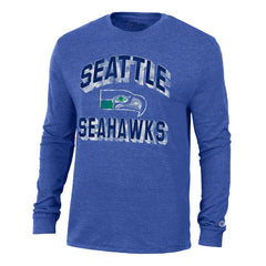 Seattle Seahawks Champion Ultimate Tri-Blend Long Sleeve T-Shirt Heather Royal | NFL