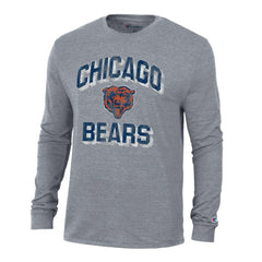 Chicago Bears Champion Ultimate Tri-Blend Long Sleeve T-Shirt Charcoal | NFL