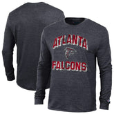 Atlanta Falcons Champion Ultimate Tri-Blend Long Sleeve T-Shirt Heather Black | NFL