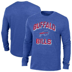 Buffalo Bills Champion Ultimate Tri-Blend Long Sleeve T-Shirt Heather Royal | NFL