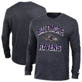 Baltimore Ravens Champion Ultimate Tri-Blend Long Sleeve T-Shirt Black | NFL