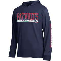 New England Patriots Champion All Star Hoodie T-Shirt Navy | NFL