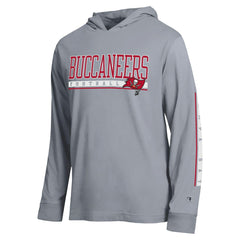Tampa Bay Buccaneers Champion All Star Hooded T-Shirt Heather Gray | NFL